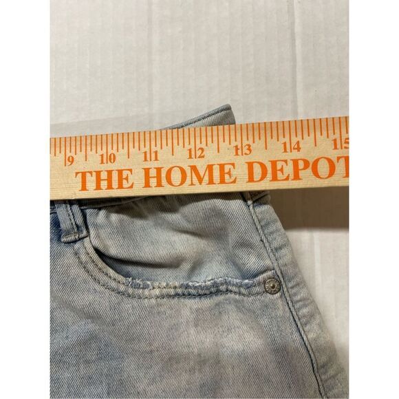 Rewash Shorts Women 1 Jean Cutoff Distressed 3/26 Waist Mid Rise Pockets‎ A14 - Picture 2 of 5